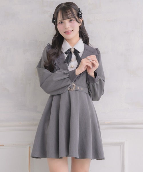 ROJITA(ロジータ)の「テーラー衿デザインワンピース(ワンピース・レディース・ブラック/ピンク/グレー・FREE)」の16枚目の写真