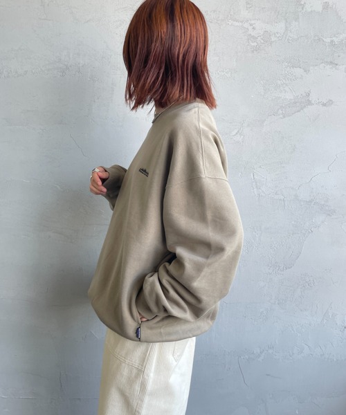 THOUSAND MILE（サウザンドマイル）の「[THOUSAND MILE/サウザンドマイル] 別注 バックプリント クルーネックスウェット（スウェット・レディース・ブラック/チャコールグレー/ライトグレー/ベージュ・S/L/XL/M）」の15枚目の写真