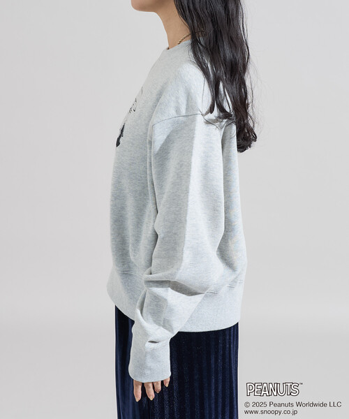 FREAK'S STORE（フリークスストア）の「PEANUTS Travel with Friends スウェット/ピーナッツ プリントスウェット（スウェット・レディース・ピンク/グリーン/ブラック/グレー・ﾌﾘ-）」の12枚目の写真