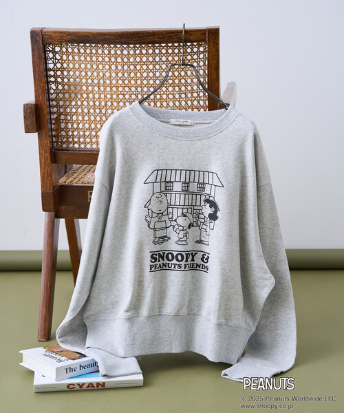 FREAK'S STORE（フリークスストア）の「PEANUTS Travel with Friends スウェット/ピーナッツ プリントスウェット（スウェット・レディース・ピンク/グリーン/ブラック/グレー・ﾌﾘ-）」の16枚目の写真