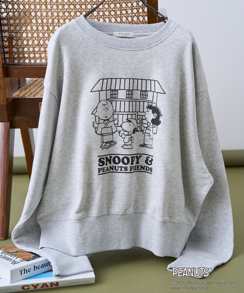 FREAK'S STORE（フリークスストア）の「PEANUTS Travel with Friends スウェット/ピーナッツ プリントスウェット（スウェット・レディース・ピンク/グリーン/ブラック/グレー・ﾌﾘ-）」の17枚目の写真