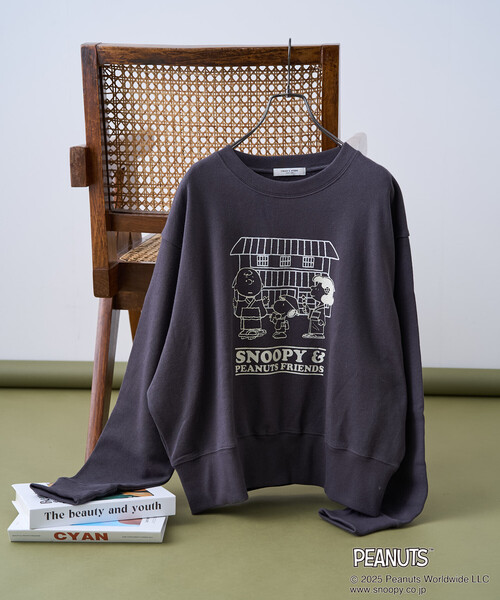 FREAK'S STORE（フリークスストア）の「PEANUTS Travel with Friends スウェット/ピーナッツ プリントスウェット（スウェット・レディース・ピンク/グリーン/ブラック/グレー・ﾌﾘ-）」の19枚目の写真