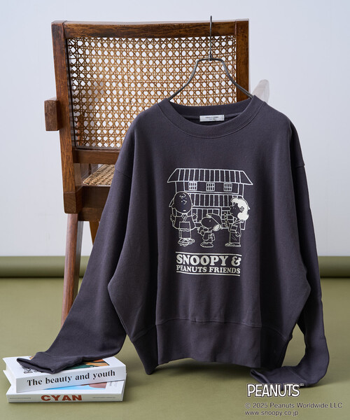 FREAK'S STORE（フリークスストア）の「PEANUTS Travel with Friends スウェット/ピーナッツ プリントスウェット（スウェット・レディース・ピンク/グリーン/ブラック/グレー・ﾌﾘ-）」の20枚目の写真