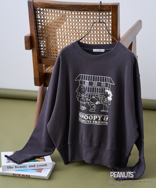 FREAK'S STORE（フリークスストア）の「PEANUTS Travel with Friends スウェット/ピーナッツ プリントスウェット（スウェット・レディース・ピンク/グリーン/ブラック/グレー・ﾌﾘ-）」の21枚目の写真