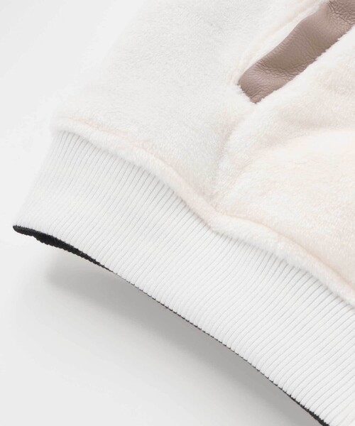 ZIDDY（ジディ）の「【 ニコ☆プチ 掲載 】リバーシブルブルゾン(130~160cm)（スタジャン・キッズ・ブラック/オフホワイト・150cm/FREE/130cm/140cm）」の3枚目の写真