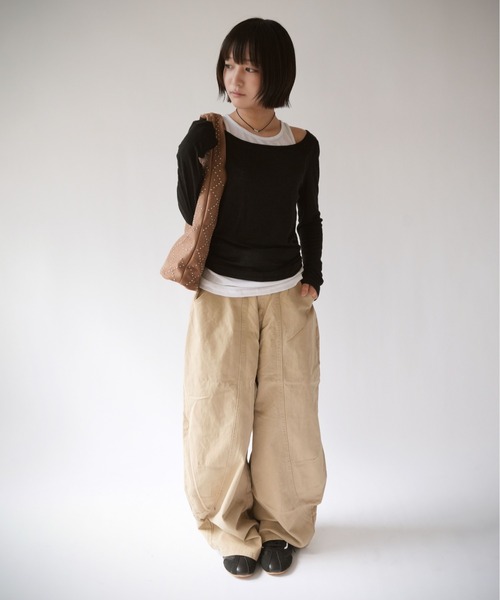 セール】【 SORUTT / ソルト 】 カーブシーム ワイドパンツ #（その他