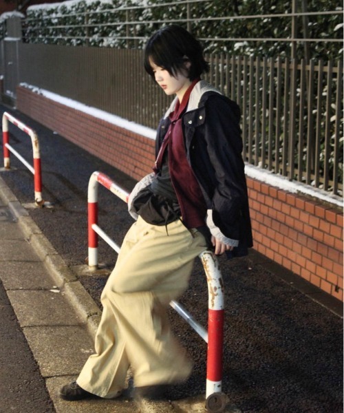 Port(ポート)の「【 SORUTT / ソルト 】 カーブシーム ワイドパンツ #(その他パンツ・レディース・チャコールグレー/ベージュ・M/L)」の14枚目の写真