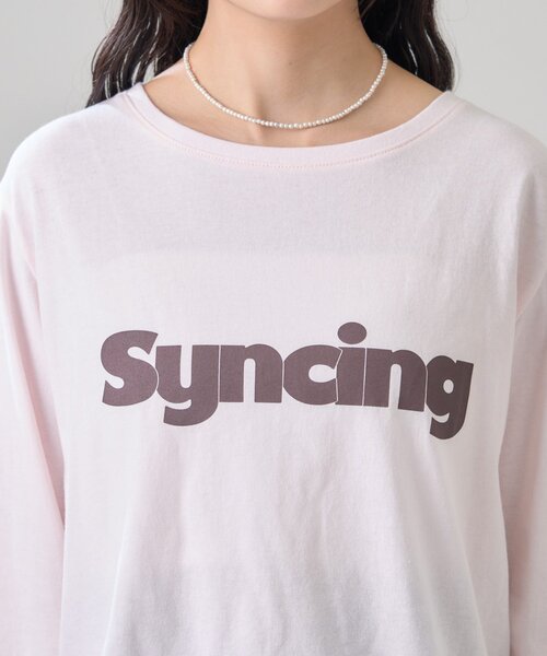 mystic（ミスティック）の「ロゴチビロングTシャツ（Tシャツ/カットソー・レディース・オフホワイト/ピンク・FREE）」の18枚目の写真