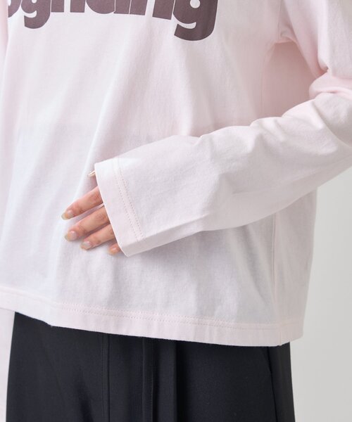 mystic（ミスティック）の「ロゴチビロングTシャツ（Tシャツ/カットソー・レディース・オフホワイト/ピンク・FREE）」の19枚目の写真