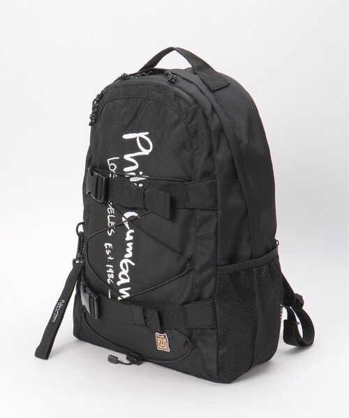 VENCEEXCHANGE（ヴァンスエクスチェンジ）の「Philip Lumbang／フィリップ・ランバン 2本ベルトバンジーコードバックパック（バックパック/リュック・メンズ・ブラック・フリー）」の4枚目の写真