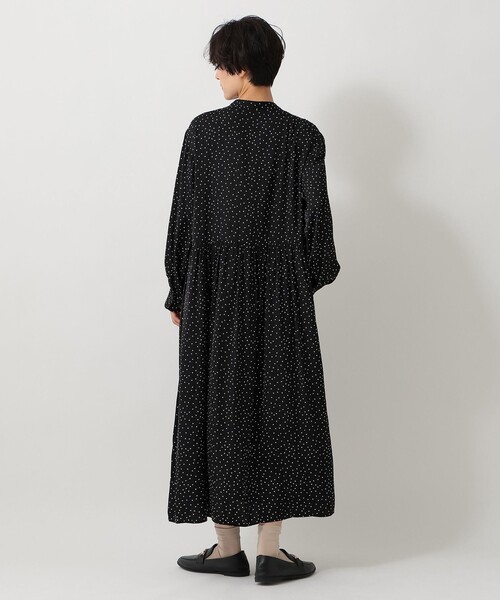 セール】ドット切替ギャザーワンピース（ワンピース）｜Afternoon Tea