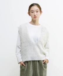 LOGEMENT DE CLAIRE（ロジュモンドクレール）の「ロングシャギーVベスト（ベスト）」