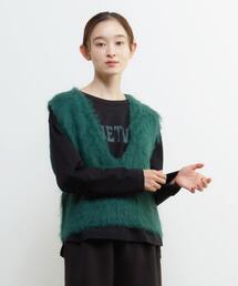 ロングシャギーVベスト
