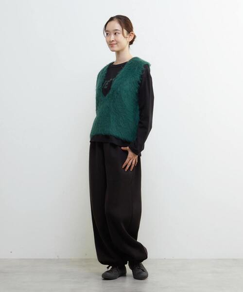 LOGEMENT DE CLAIRE（ロジュモンドクレール）の「ロングシャギーVベスト（ベスト・レディース・グレー/ライトグレー/モスグリーン/ブラウン・FREE）」の11枚目の写真
