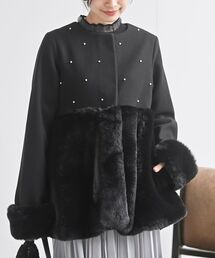 ノーカラーコート（フェイクファー）ファッション通販 - ZOZOTOWN