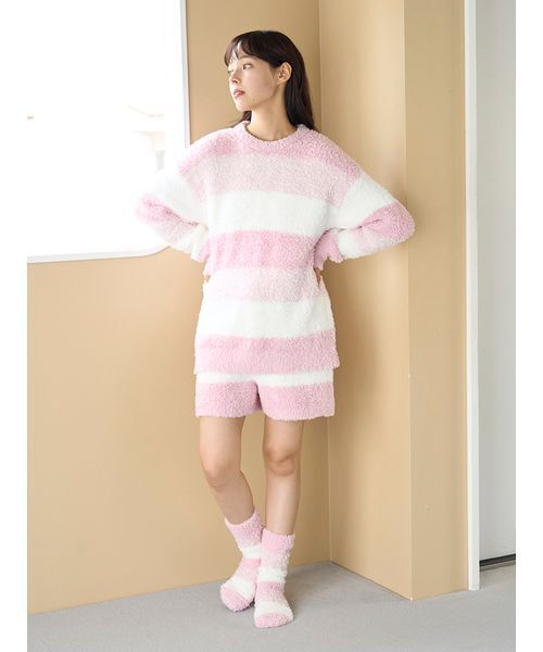 ジェラート3ボーダープルオーバー（ルームウェア/パジャマ）｜gelato