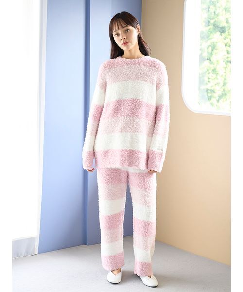 セール】ジェラート3ボーダープルオーバー（ルームウェア/パジャマ