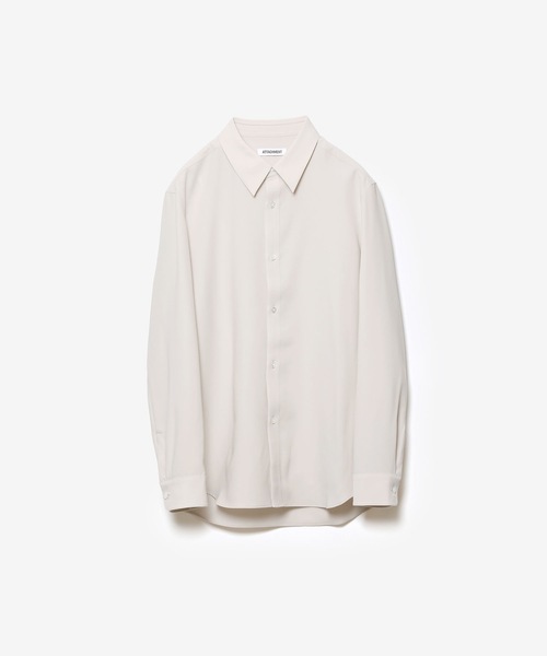 ATTACHMENT(アタッチメント)の「PE コンパクトツイル レギュラーカラー ドレスシャツ / PE COMPACT TWILL REGULAR COLLAR DRESS SHIRT(シャツ/ブラウス・メンズ・ライトグレー/ホワイト/ライトブルー/ブラック・3/2/1)」の3枚目の写真