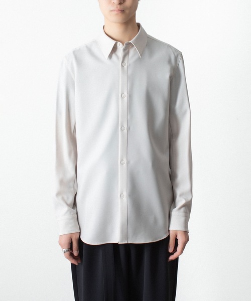 ATTACHMENT(アタッチメント)の「PE コンパクトツイル レギュラーカラー ドレスシャツ / PE COMPACT TWILL REGULAR COLLAR DRESS SHIRT(シャツ/ブラウス・メンズ・ライトグレー/ホワイト/ライトブルー/ブラック・3/2/1)」の12枚目の写真