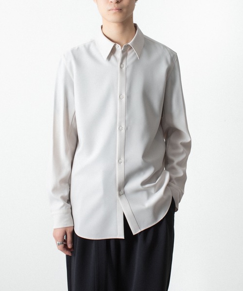 ATTACHMENT(アタッチメント)の「PE コンパクトツイル レギュラーカラー ドレスシャツ / PE COMPACT TWILL REGULAR COLLAR DRESS SHIRT(シャツ/ブラウス・メンズ・ライトグレー/ホワイト/ライトブルー/ブラック・3/2/1)」の13枚目の写真