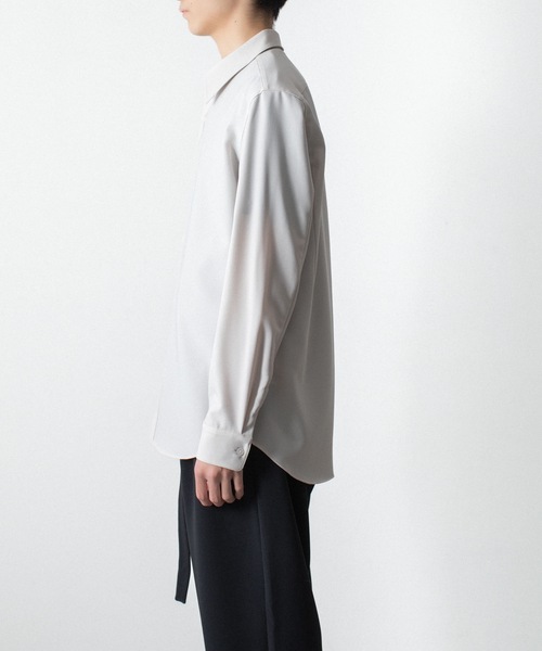 ATTACHMENT(アタッチメント)の「PE コンパクトツイル レギュラーカラー ドレスシャツ / PE COMPACT TWILL REGULAR COLLAR DRESS SHIRT(シャツ/ブラウス・メンズ・ライトグレー/ホワイト/ライトブルー/ブラック・3/2/1)」の14枚目の写真