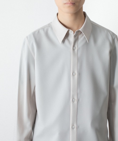 ATTACHMENT(アタッチメント)の「PE コンパクトツイル レギュラーカラー ドレスシャツ / PE COMPACT TWILL REGULAR COLLAR DRESS SHIRT(シャツ/ブラウス・メンズ・ライトグレー/ホワイト/ライトブルー/ブラック・3/2/1)」の16枚目の写真