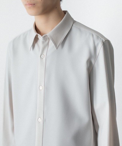 ATTACHMENT(アタッチメント)の「PE コンパクトツイル レギュラーカラー ドレスシャツ / PE COMPACT TWILL REGULAR COLLAR DRESS SHIRT(シャツ/ブラウス・メンズ・ライトグレー/ホワイト/ライトブルー/ブラック・3/2/1)」の17枚目の写真