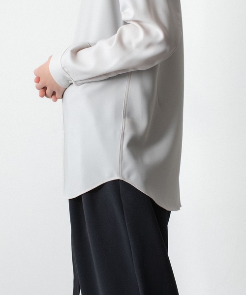 ATTACHMENT(アタッチメント)の「PE コンパクトツイル レギュラーカラー ドレスシャツ / PE COMPACT TWILL REGULAR COLLAR DRESS SHIRT(シャツ/ブラウス・メンズ・ライトグレー/ホワイト/ライトブルー/ブラック・3/2/1)」の18枚目の写真