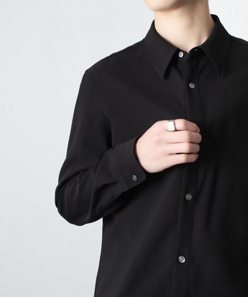 ATTACHMENT(アタッチメント)の「PE コンパクトツイル レギュラーカラー ドレスシャツ / PE COMPACT TWILL REGULAR COLLAR DRESS SHIRT(シャツ/ブラウス・メンズ・ライトグレー/ホワイト/ライトブルー/ブラック・3/2/1)」の8枚目の写真