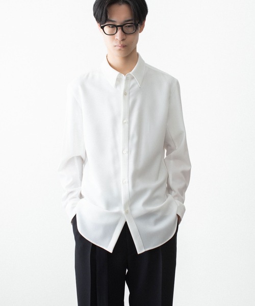 ATTACHMENT(アタッチメント)の「PE コンパクトツイル レギュラーカラー ドレスシャツ / PE COMPACT TWILL REGULAR COLLAR DRESS SHIRT(シャツ/ブラウス・メンズ・ライトグレー/ホワイト/ライトブルー/ブラック・3/2/1)」の11枚目の写真