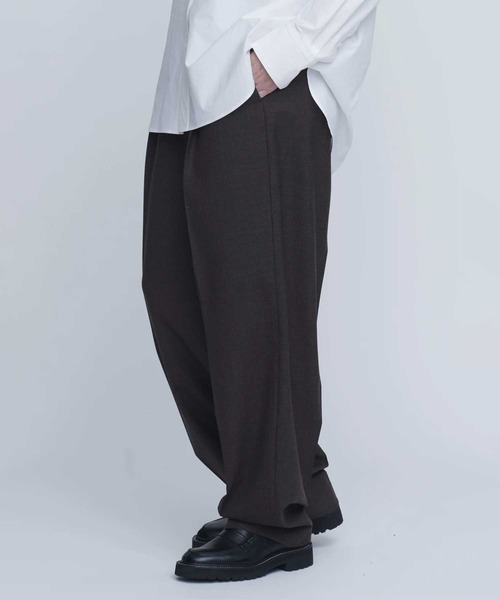 INSCRIRE(アンスクリア)の「【INSCRIRE/アンスクリア】Wool Relax Pants/ウールリラックスパンツ/イージーパンツ(その他パンツ・レディース・ライトブラウン/グレー・1)」の1枚目の写真