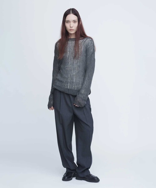 INSCRIRE(アンスクリア)の「【INSCRIRE/アンスクリア】Wool Relax Pants/ウールリラックスパンツ/イージーパンツ(その他パンツ・レディース・ライトブラウン/グレー・1)」の3枚目の写真
