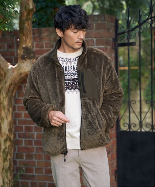 ikka（イッカ）の「【2WAY】リバーシブルナイロンフリースブルゾン（ブルゾン・メンズ・ベージュ/レンガ/カーキ/ブラック・M/L/XL/S）」の11枚目の写真