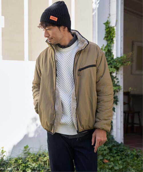 ikka（イッカ）の「【2WAY】リバーシブルナイロンフリースブルゾン（ブルゾン・メンズ・ベージュ/レンガ/カーキ/ブラック・M/L/XL/S）」の6枚目の写真
