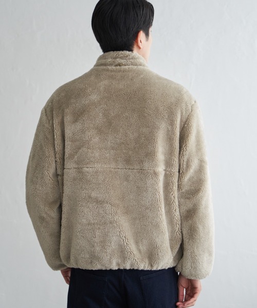 ikka（イッカ）の「【2WAY】リバーシブルナイロンフリースブルゾン（ブルゾン・メンズ・ベージュ/レンガ/カーキ/ブラック・M/L/XL/S）」の20枚目の写真