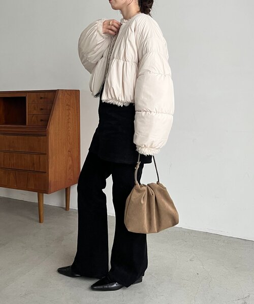 CAPRICIEUX LE'MAGE（カプリシューレマージュ）の「【リバーシブル】〈C.L〉ボアリバショートジャケット（ブルゾン・レディース・ホワイト系その他/ブラック・FREE）」の16枚目の写真