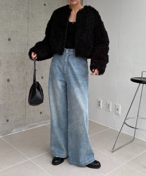 セール】【リバーシブル】〈C.L〉ボアリバショートジャケット