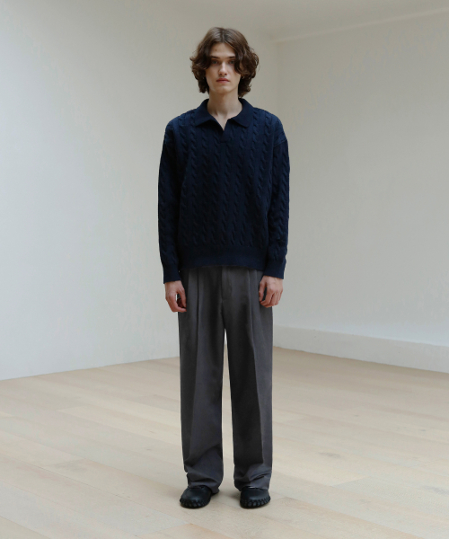 SIGNATURE（シグネチャ）の「ツーピンタックワイドスラックス[グレー]（スラックス・レディース・その他・SMALL/MEDIUM/LARGE/X-LARGE）」の19枚目の写真
