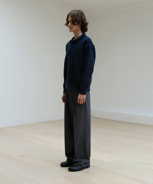 SIGNATURE（シグネチャ）の「ツーピンタックワイドスラックス[グレー]（スラックス・レディース・その他・SMALL/MEDIUM/LARGE/X-LARGE）」の20枚目の写真