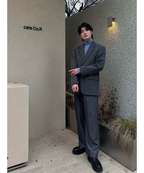 SIGNATURE（シグネチャ）の「ツーピンタックワイドスラックス[グレー]（スラックス・レディース・その他・SMALL/MEDIUM/LARGE/X-LARGE）」の10枚目の写真
