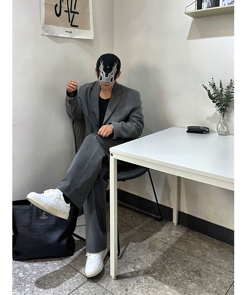 SIGNATURE（シグネチャ）の「ツーピンタックワイドスラックス[グレー]（スラックス・レディース・その他・SMALL/MEDIUM/LARGE/X-LARGE）」の17枚目の写真