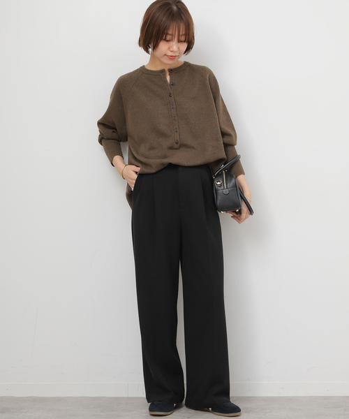 追加2》ウールミックス2WAYビッグプルオーバー（ニット/セーター