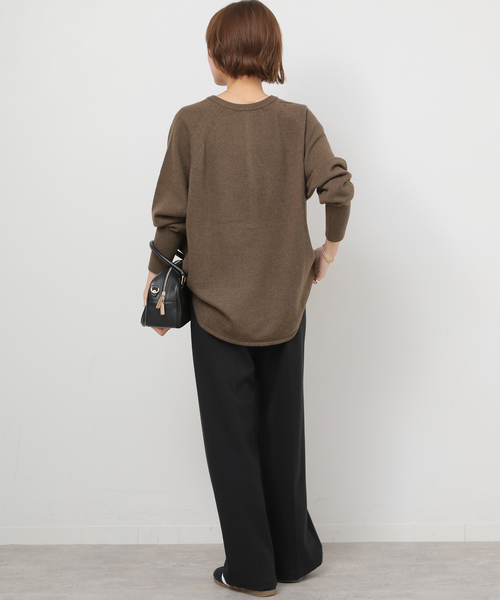 追加2》ウールミックス2WAYビッグプルオーバー（ニット/セーター