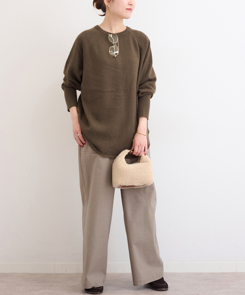 追加2》ウールミックス2WAYビッグプルオーバー（ニット/セーター