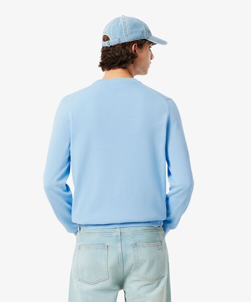 セール】ランドスケープワニロゴコットンニットセーター（ニット