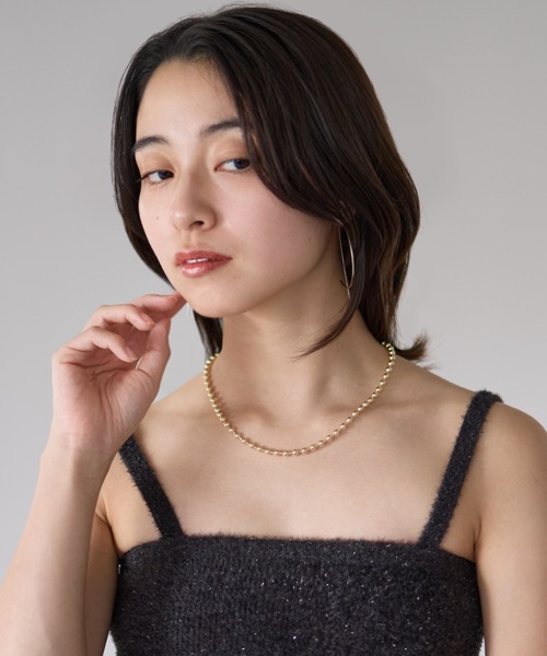 ciite'（シーテ）の「ボールチェーンネックレス（ネックレス・レディース・シルバー/ゴールド・XL/L）」の20枚目の写真