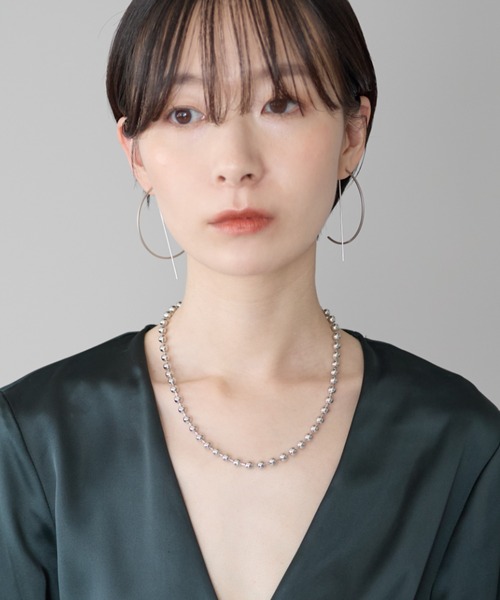 ciite'（シーテ）の「ボールチェーンネックレス（ネックレス・レディース・シルバー/ゴールド・XL/L）」の15枚目の写真