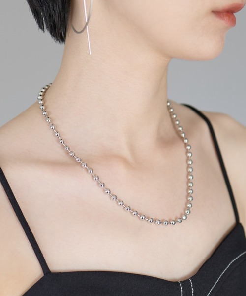 ciite'（シーテ）の「ボールチェーンネックレス（ネックレス・レディース・シルバー/ゴールド・XL/L）」の8枚目の写真