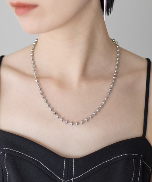 ciite'（シーテ）の「ボールチェーンネックレス（ネックレス・レディース・シルバー/ゴールド・XL/L）」の10枚目の写真