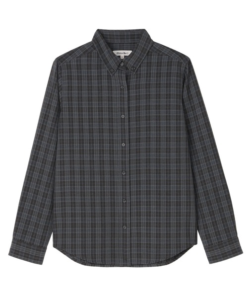 TOKYO SHIRTS(トウキョウシャツ)の「ボタンダウンチェックシャツ(シャツ/ブラウス・レディース・ネイビー/エンジ・M/L/LL)」の1枚目の写真